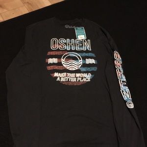 “OSHEN “long sleeve navy men’s tee